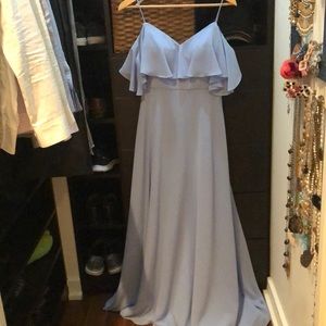 Morilee cornflower blue gown